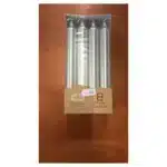 Lot de 8 bougies flambeau Diana Candles argentées - Dinner Candles