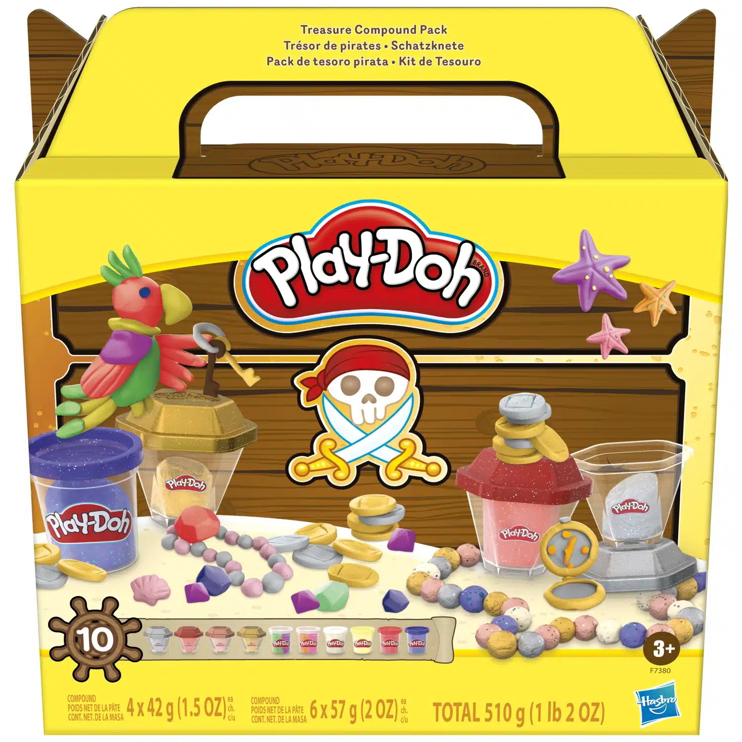 5010996168849 Pack Play-Doh Trésor de pirate – Pâte à modeler – HASBRO – Image 1