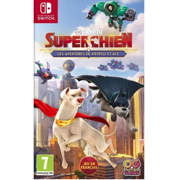 DC League of Super-Pets : Les Aventures de Krypto et Ace aventure familiale Switch - Outright Games