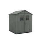 Abri de jardin Darwin 66 résine imitation bois vert 3.3 m² - Keter