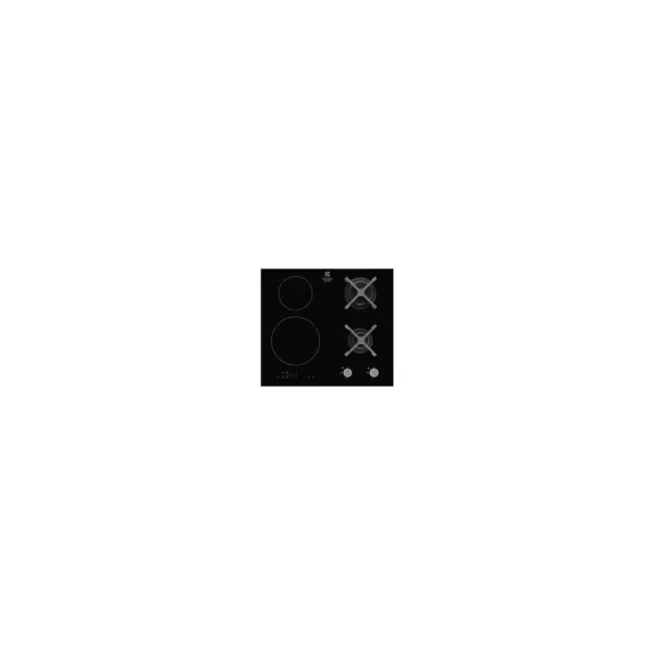 Plaque mixte gaz/induction EGD6576NOK 60 cm 4 foyers noir - ELECTROLUX