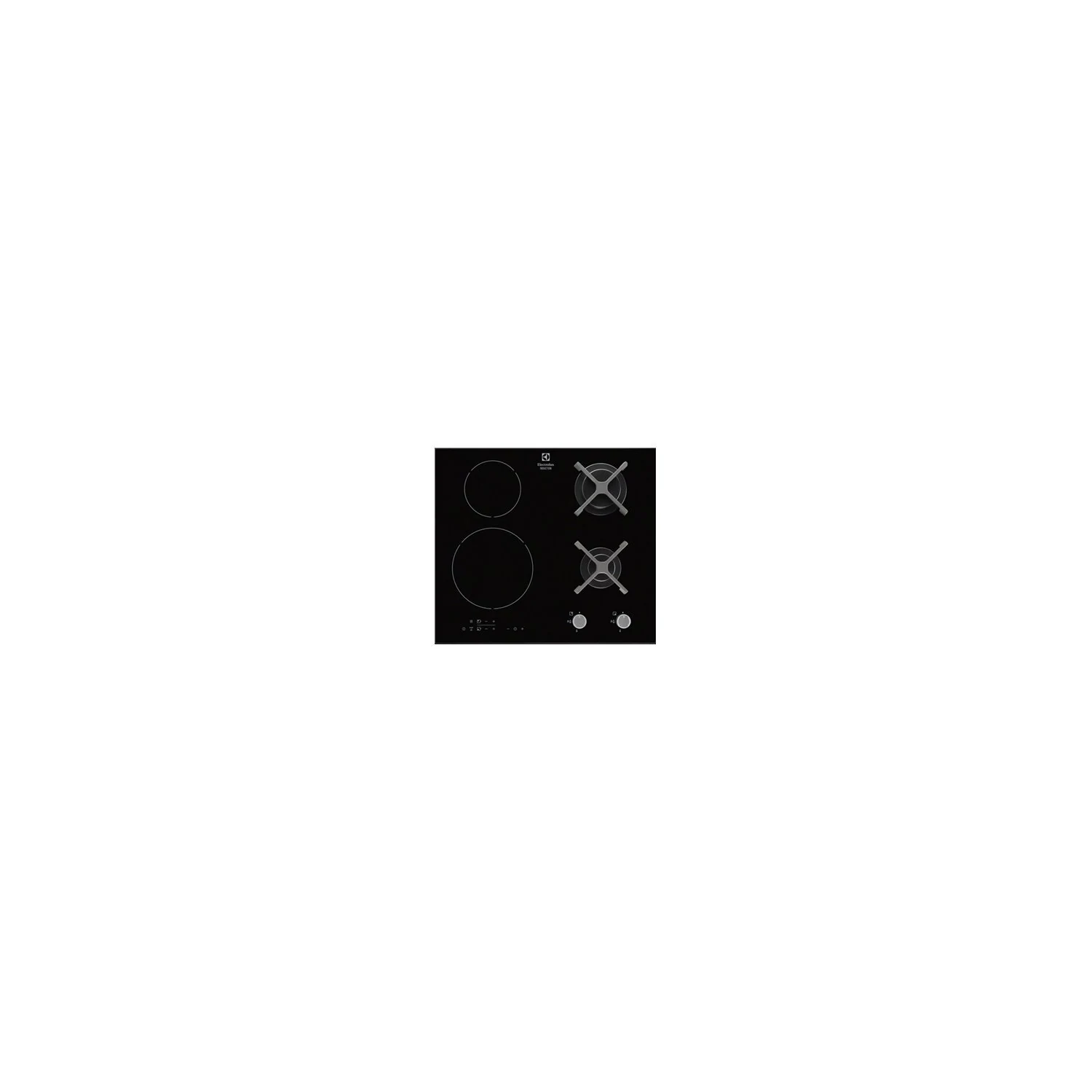 7332543196265 Plaque mixte gaz/induction EGD6576NOK 60 cm 4 foyers noir - ELECTROLUX – Image 1