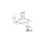 Hotte murale décorative EFC329K 90 cm 603 m³/h - ELECTROLUX – Image 3