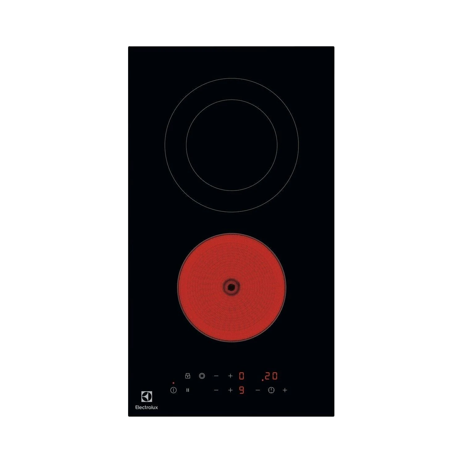 7332543982851 Domino vitrocéramique LHR3233CK 30 cm 2 foyers 2900W - ELECTROLUX – Image 1