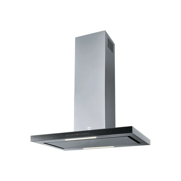 Hotte îlot OSMOSE 900 inox verre noir 90 cm 502 m³/h classe A+ - ROBLIN