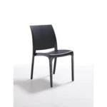 Chaise de jardin monobloc empilable Volga Graphite polypropylène/fibre de verre - BICA – Image 3