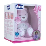 Veilleuse musicale projecteur Baby Bear rose 3 effets lumineux dès naissance - CHICCO – Image 2