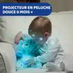 Veilleuse musicale projecteur Baby Bear bleu 3 effets lumineux dès naissance - CHICCO – Image 4
