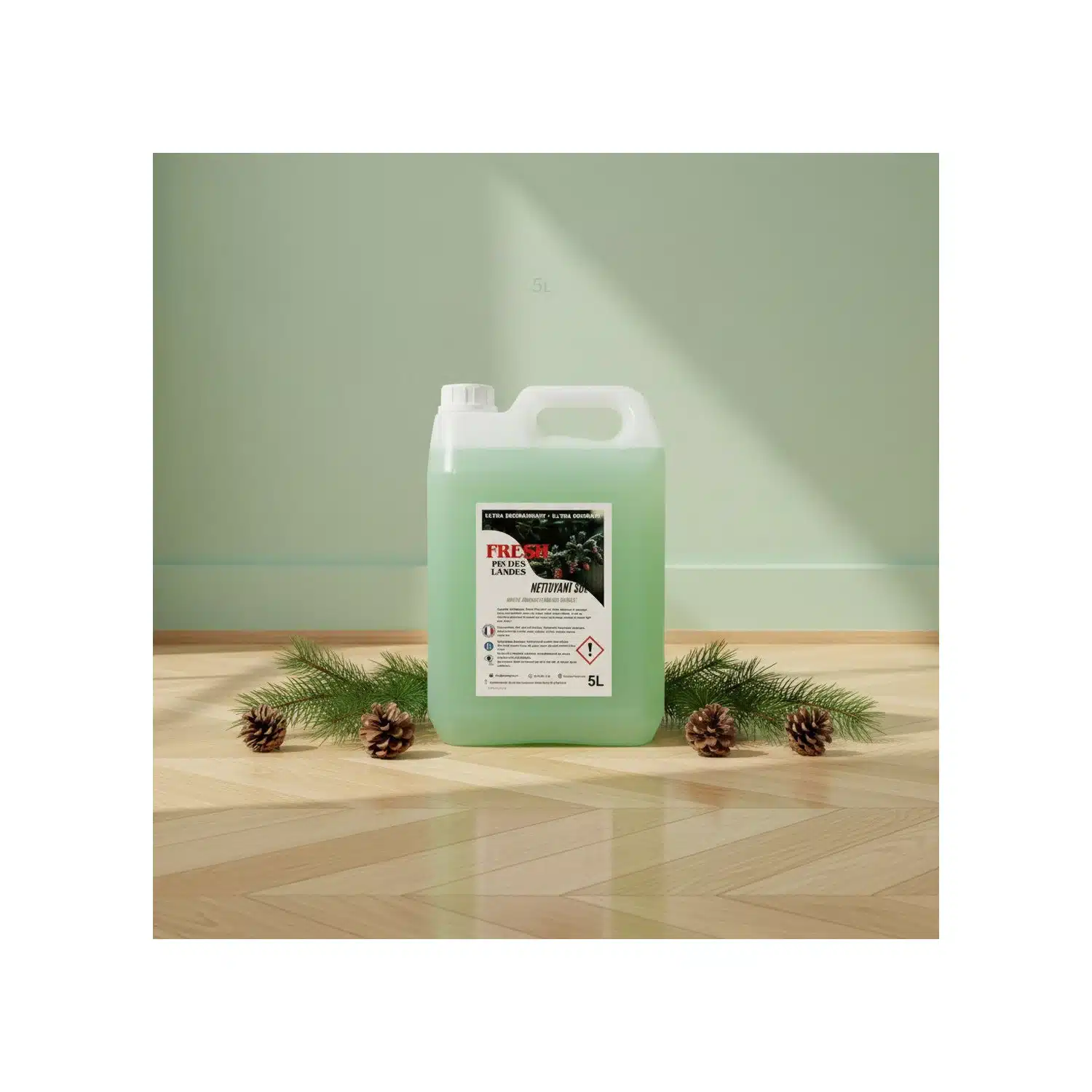 8090000555008 Nettoyant sol ultra-concentré Pin des Landes 5 L - notes boisées – Fresh – Image 1