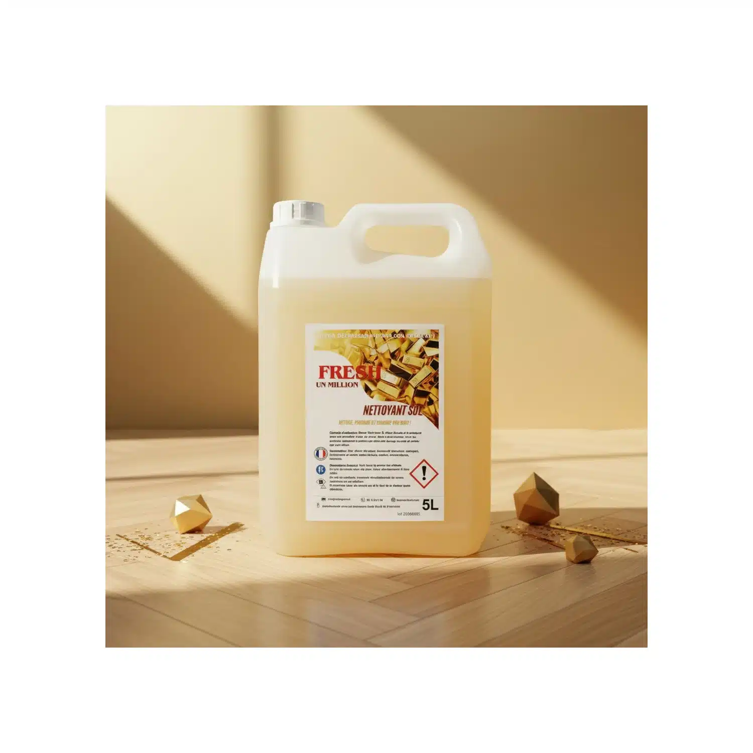 8090000555009 Nettoyant sol ultra-concentré notes ambrées Un Million 5 L – Fresh – Image 1
