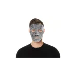 Masque de déguisement gemme argenté brillant en plastique - Partilandia
