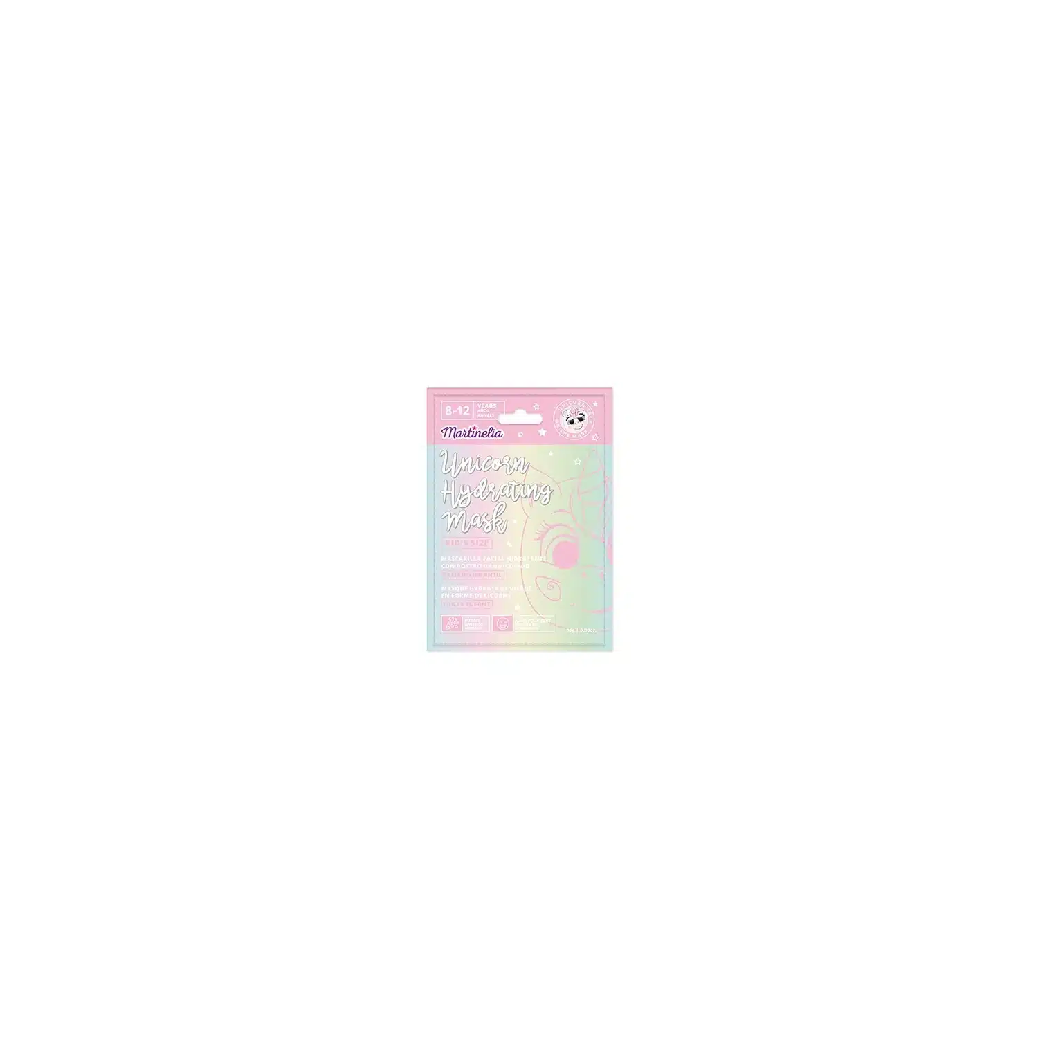 8436591923114 Masque visage hydratant en tissu Starshine Licorne à usage unique – Martinelia – Image 1