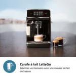 Expresso broyeur LatteGo Série 2200 EP2230/10 à grain noir brillant – PHILIPS – Image 3