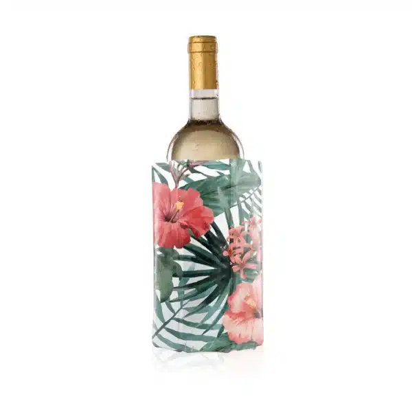 Rafraîchisseur à vin réutilisable motif botanique - refroidit en 5 minutes – Vacu Vin