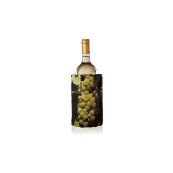 Refroidisseur à vin décor raisins blancs - gel réfrigérant, vin frais en 15 minutes – Vacu Vin