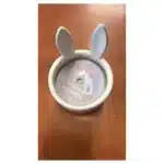 Bougie œuf avec oreilles de lapin - décoration de Pâques - AVEC
