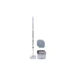 Balai serpillière plat avec seau 2 compartiments - tête pivotante 360° et microfibre – Nexxt