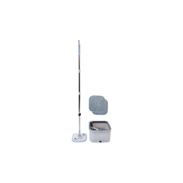 Balai serpillière plat avec seau 2 compartiments - tête pivotante 360° et microfibre – Nexxt