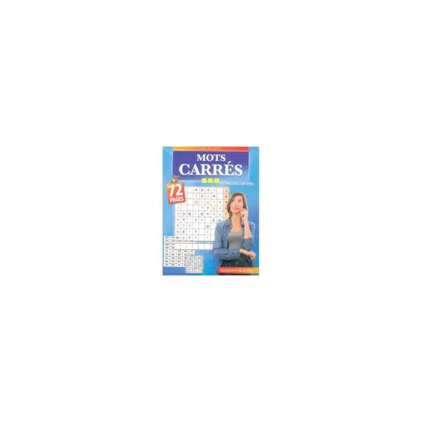 Cahier de jeux Mots carrés - 136 grilles avec solutions, 72 pages – CARREFOUR