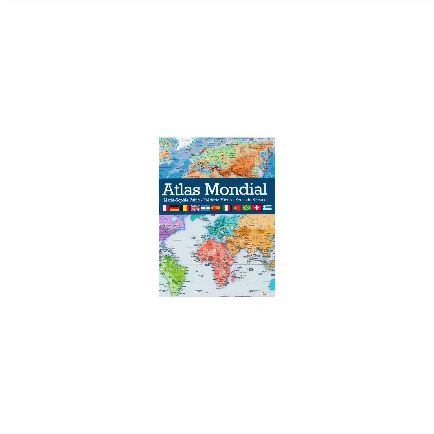 9782842162191 Atlas mondial illustré - 196 états et cartes en couleurs, un descriptif par continent (32 pages) – LLC – Image 1