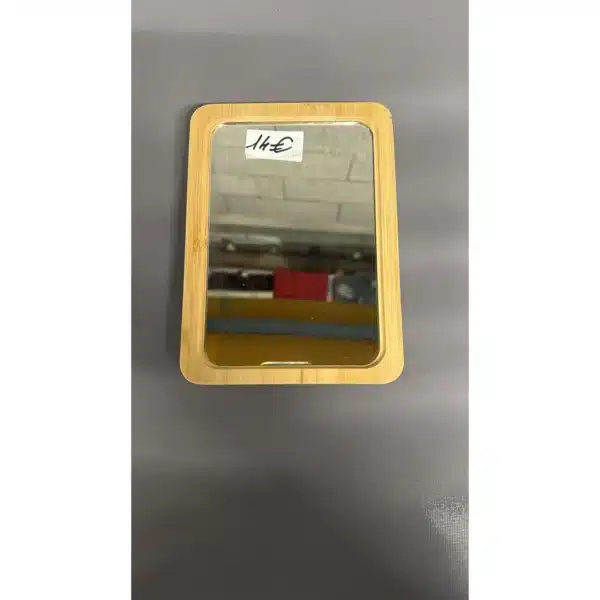 Miroir à poser ou suspendre en bambou 18 x 13 cm - ARVIX