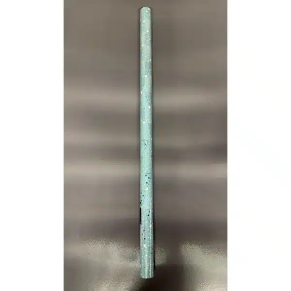 Rouleau de papier cadeau de Noël motif sapins - vert d'eau