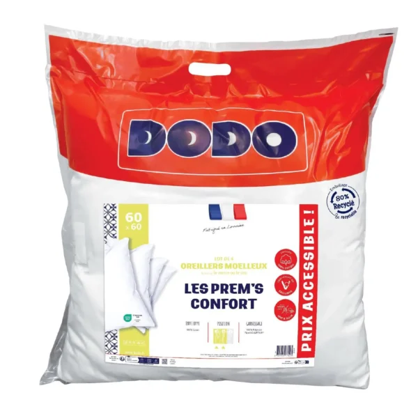Oreillers Moelleux 60x60 cm Lot de 4 – DODO