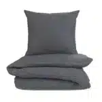 Parure de lit Gris Chiné 140x200 cm avec Housse de Couette et 1 Taie d'Oreiller 65x65 cm – TEX HOME