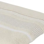 Serviette de toilette Gaia Beige Coton 50x90cm – TEX HOME – Image 2