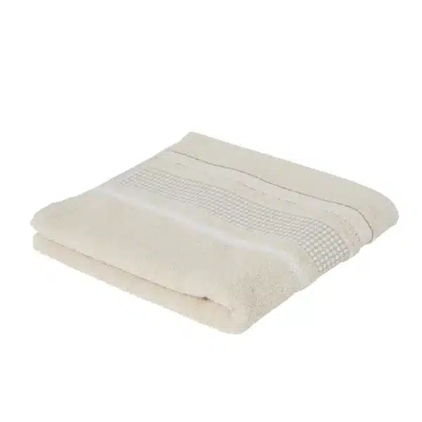 Serviette de toilette Gaia Beige Coton 50x90cm – TEX HOME