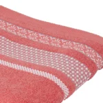 Serviette de toilette Gaia Coton 50x90cm Corail – TEX HOME