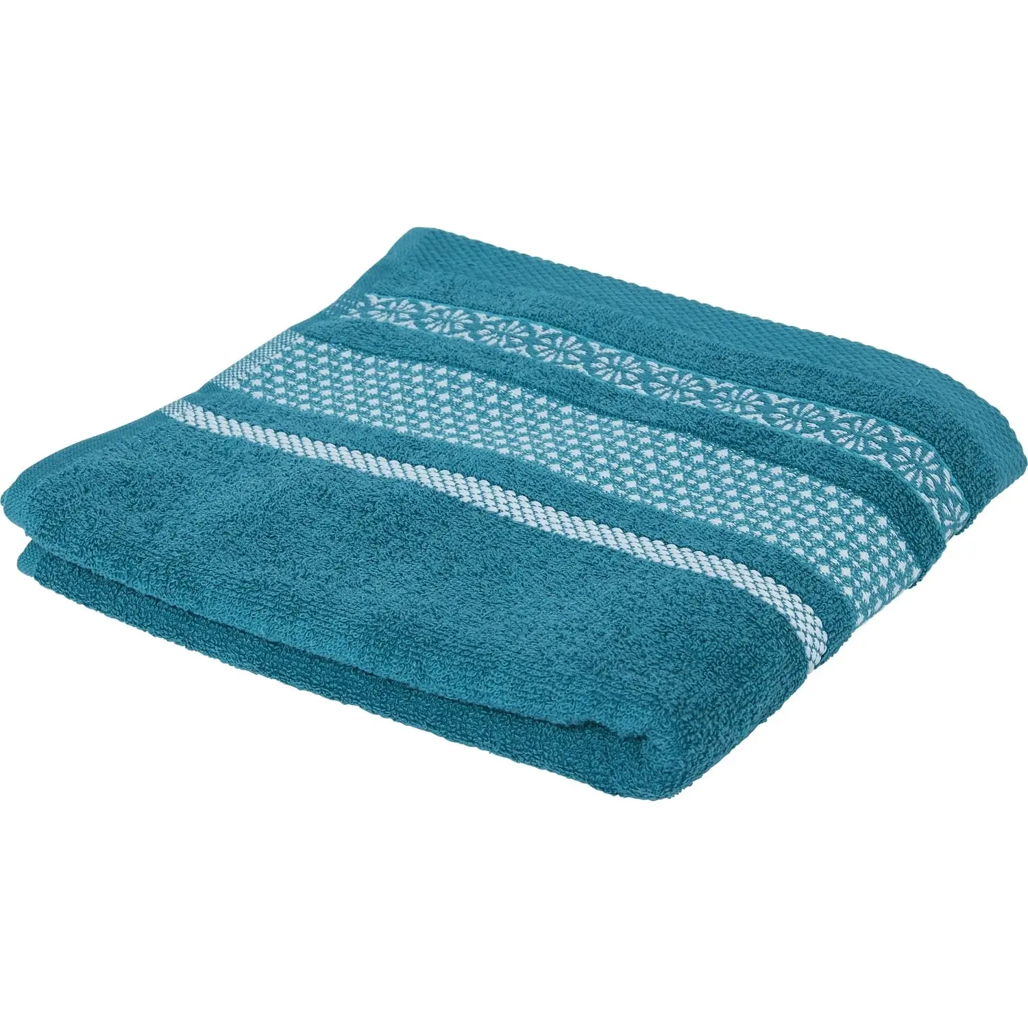 3616958746388 Serviette de toilette Gaia Coton Vert 50x90cm – TEX HOME – Image 1
