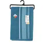 Drap de douche Vert Imprimé Coton 70x140cm Gaia – TEX HOME