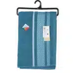 Drap de douche Gaia Bleu Coton 70x140cm – TEX HOME