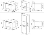 Micro-ondes gril encastrable MP422X1 22 L 850 W Inox - SMEG – Image 4