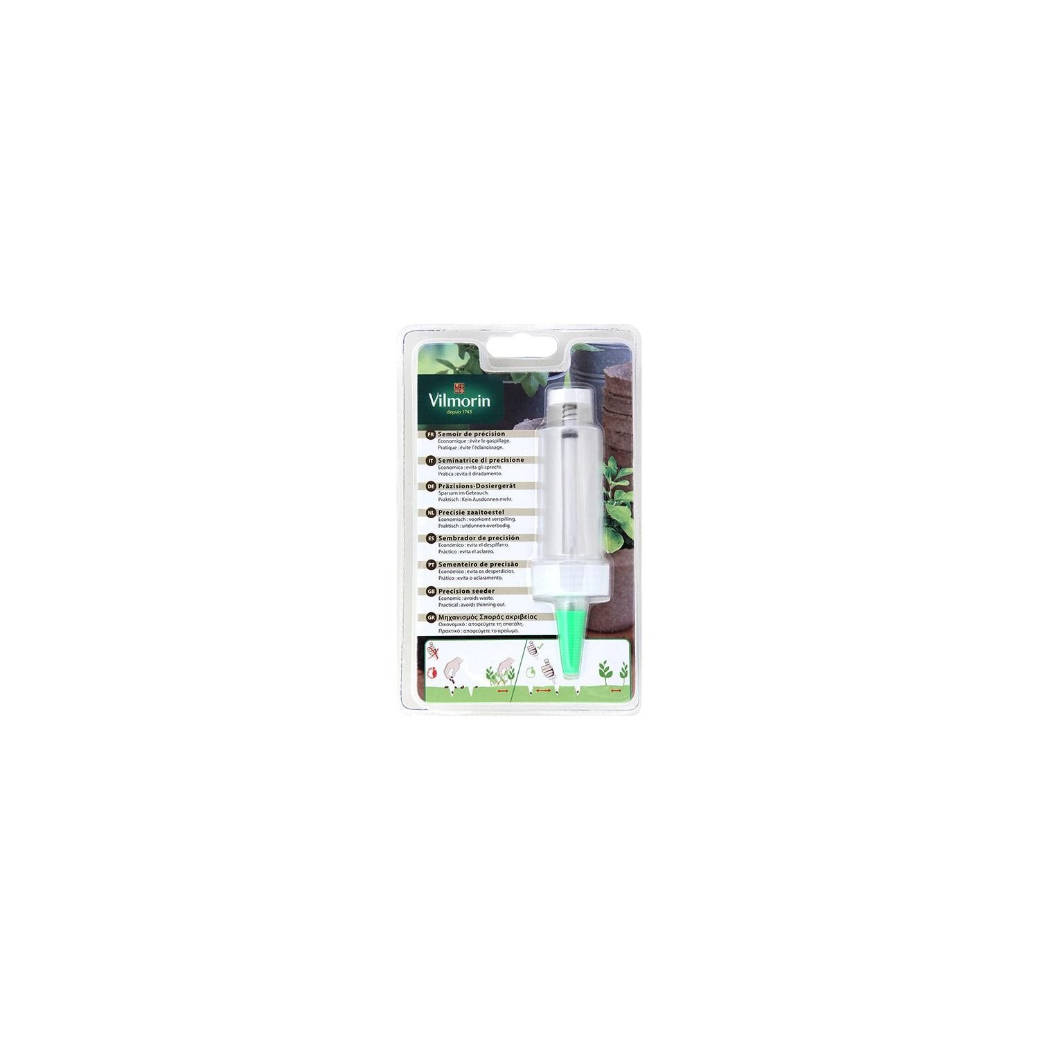 52091-3182670221651 Seringue semoir de précision Vilmorin pour petites graines – Image 1