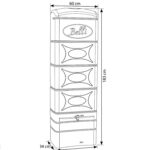 Récupérateur d'eau Déco 300 L mural vertical beige - BELLI - vue 3