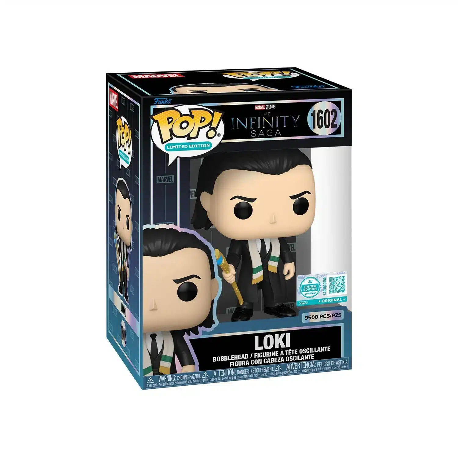 0889698936439 Figurine POP Marvel Avengers Loki N°1602 FUNKO – Image 1