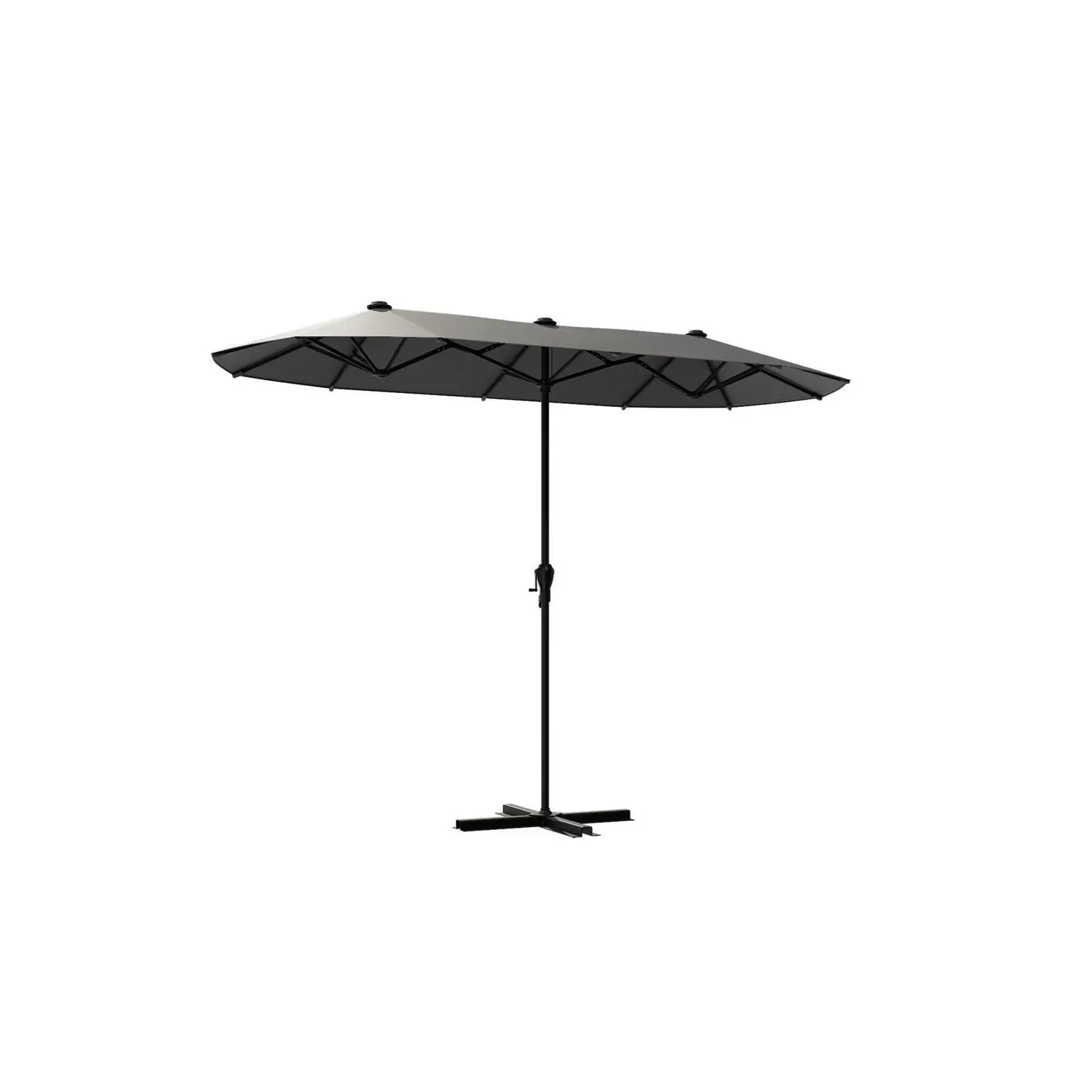 3617702340524 Parasol droit HYBA San Francisco gris – Image 1