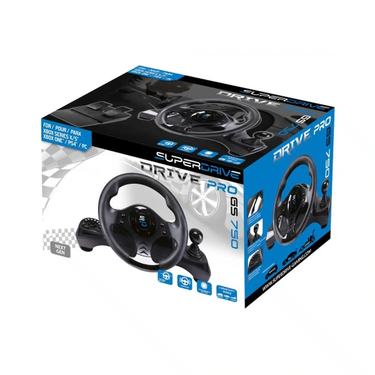 3701221702151 Volant gaming Superdrive Pro GS750 Xbox PS4 PC SUBSONIC – Image 1