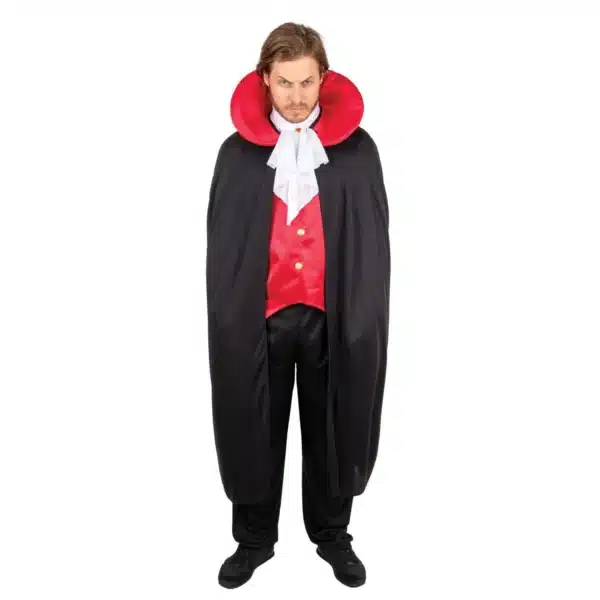Déguisement Vampire adulte L/XL, haut, pantalon et cape