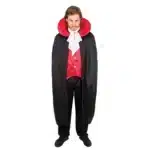 Déguisement vampire adulte S/M rouge et noir P'TIT CLOWN