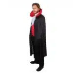 Déguisement vampire adulte S/M rouge et noir P'TIT CLOWN – Image 2
