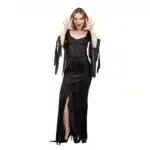Déguisement sorcière gothique adulte S/M noir P'TIT CLOWN