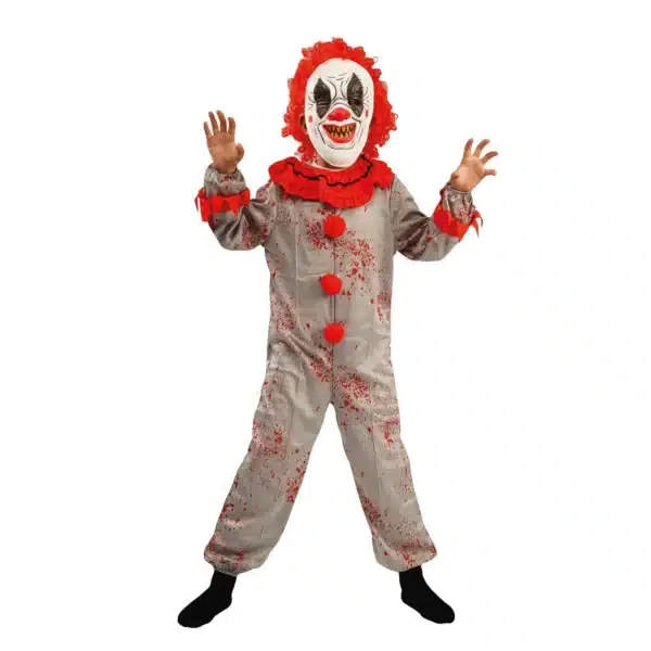 Déguisement de clown tueur avec masque, enfant 5 à 6 ans · P’tit Clown