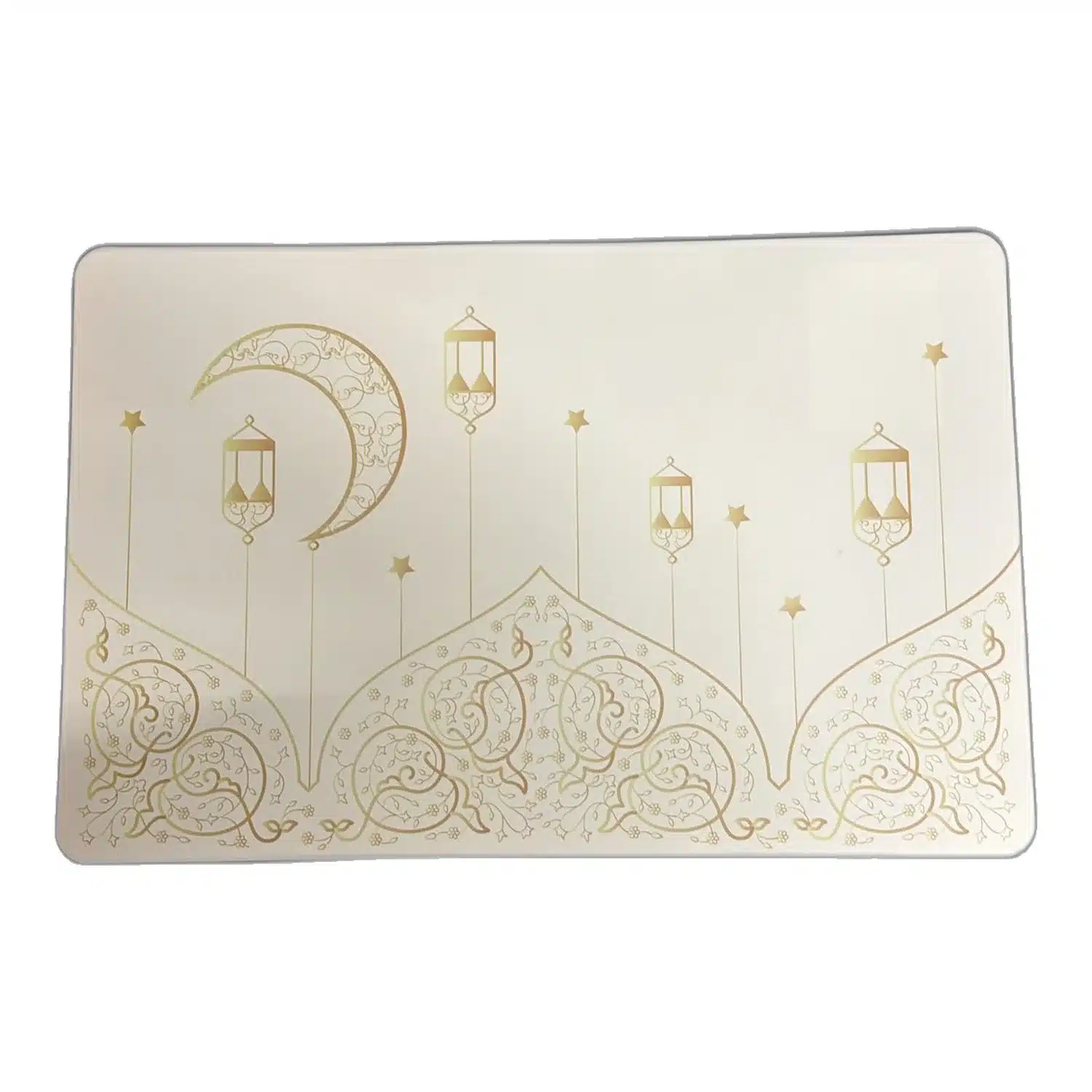 3616959050347 Set de table Ramadan lanternes et croissant doré 43,5 x 28,5 cm CARREFOUR – Image 1